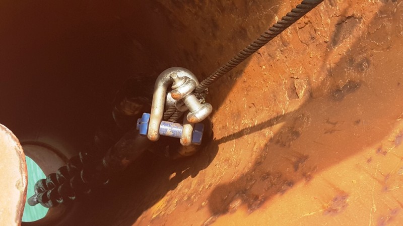 Windlass mechanism detail