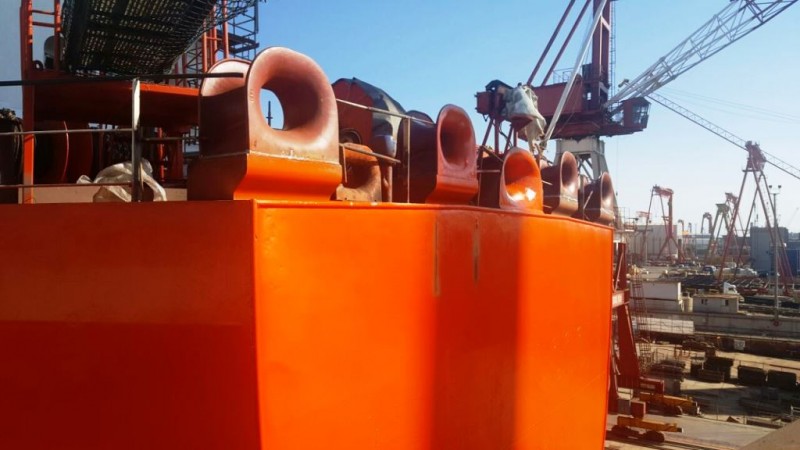 Multiple roller chocks