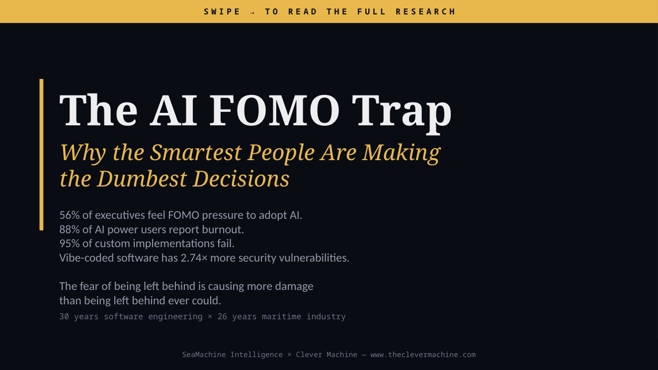 The AI FOMO Trap — Why the Smartest People Are Making the Dumbest Decisions